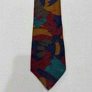 Vibrant 100%Silk Abstract Men's Tie